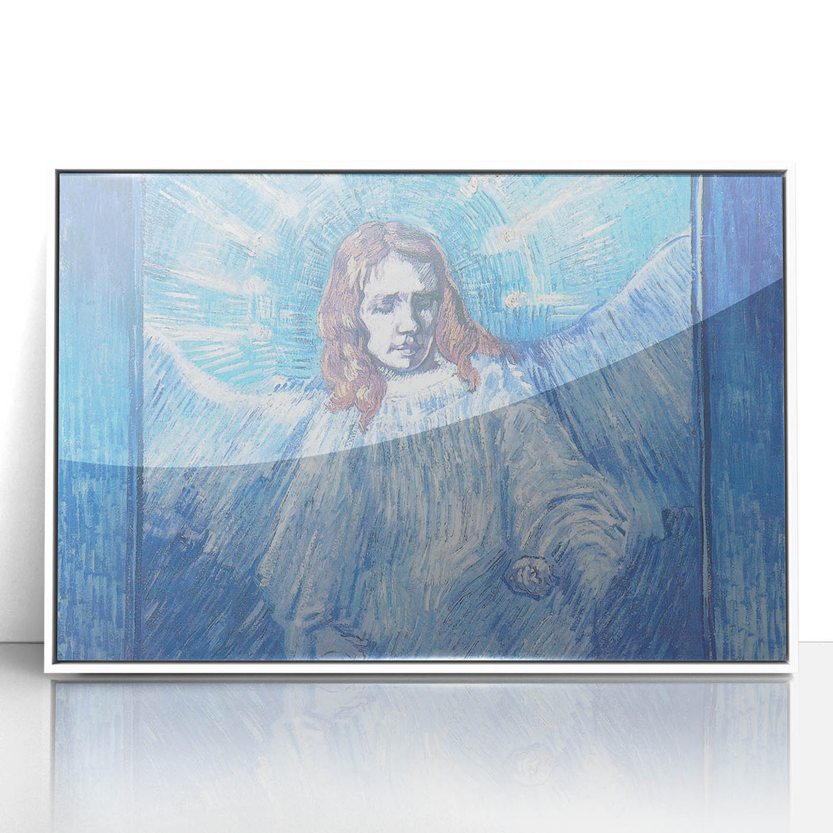 Impressionist Angel Wall Art - Van Gogh Inspired Celestial Print
