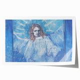 Impressionist Angel Wall Art - Van Gogh Inspired Celestial Print