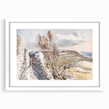 Pastoral Coastal Landscape - Soft Modern Wall Art in Earthy Tones