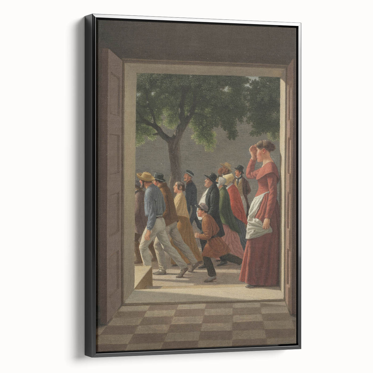 Classical Realism Art Print - Doorway View by C.W. Eckersberg
