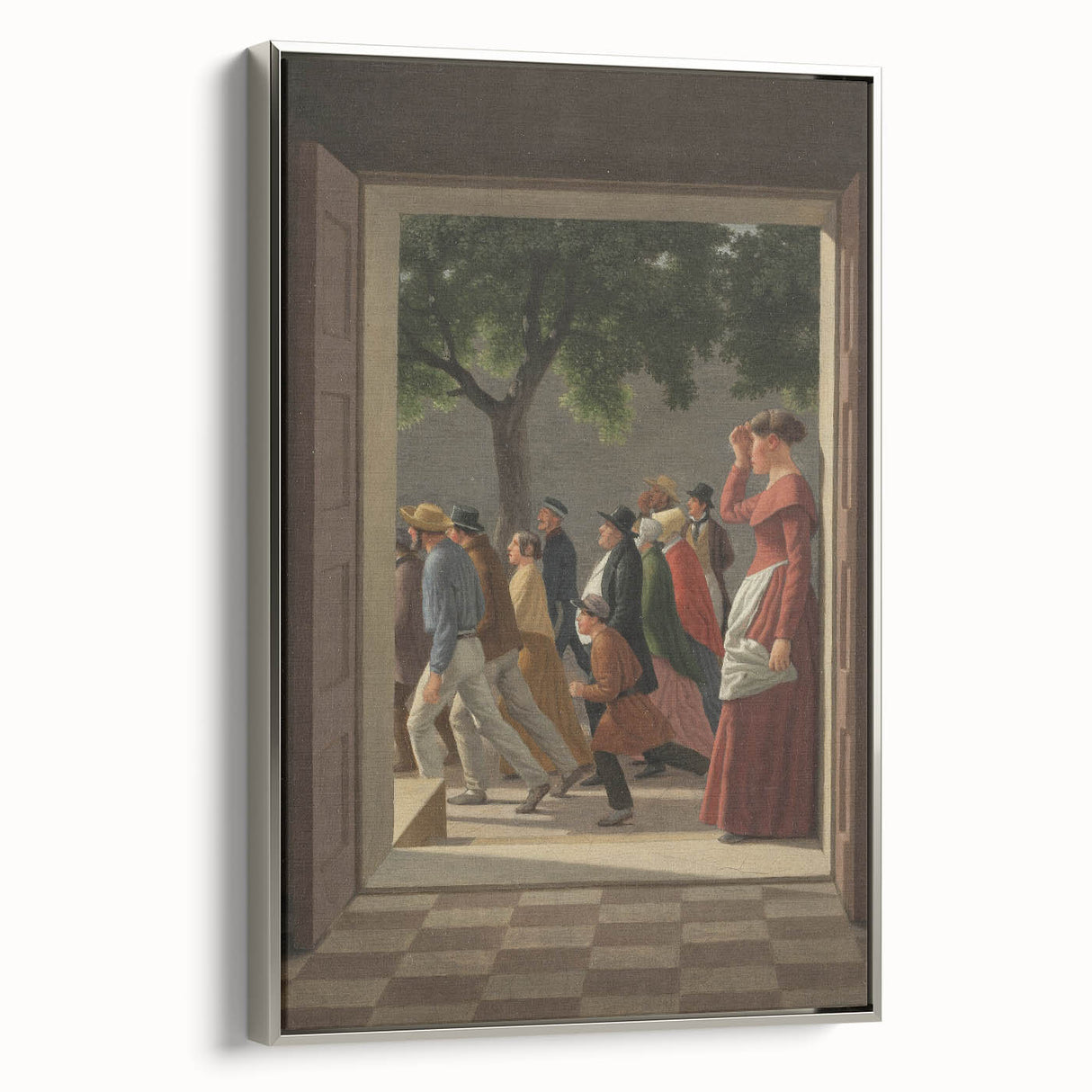 Classical Realism Art Print - Doorway View by C.W. Eckersberg