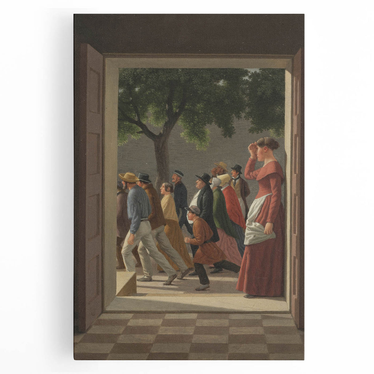 Classical Realism Art Print - Doorway View by C.W. Eckersberg