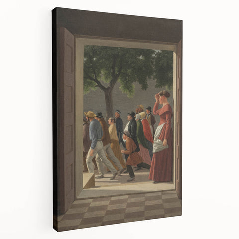 Classical Realism Art Print - Doorway View by C.W. Eckersberg