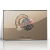 Art deco poster of autumn trees in orange and brown hues on white acrylic, ideal for nursery wall art.