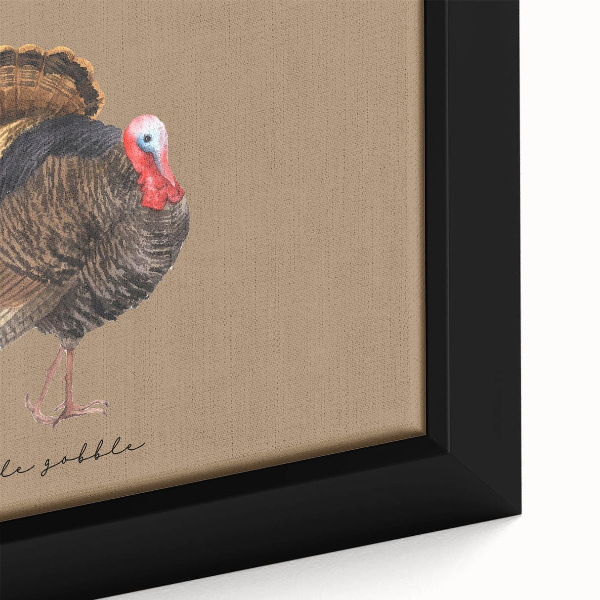 Extra large framed canvas featuring a textured black background with vibrant, colorful autumn leaves.