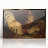 Classic Romantic Paintings: Farmyard Fowls by John James Audubon