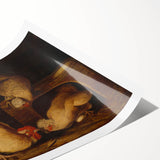 Classic Romantic Paintings: Farmyard Fowls by John James Audubon