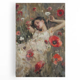 Abstract figurative stretched canvas artwork showcasing vibrant colors and dynamic shapes, perfect for modern home decor. Ideal for adding a contemporary touch to living spaces.