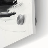 Close-up of abstract minimalist wall art featuring vibrant colors and geometric shapes, designed for modern decor. Perfect for enhancing contemporary spaces.