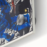 Abstract Expressionist Wall Art: Dynamic Color Burst