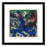 Abstract Expressionist Wall Art: Dynamic Color Burst