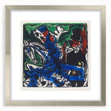 Abstract Expressionist Wall Art: Dynamic Color Burst