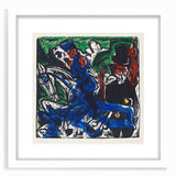 Abstract Expressionist Wall Art: Dynamic Color Burst