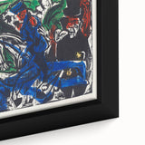 Abstract Expressionist Wall Art: Dynamic Color Burst