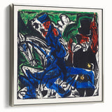 Abstract Expressionist Wall Art: Dynamic Color Burst