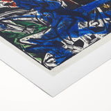 Abstract Expressionist Wall Art: Dynamic Color Burst