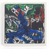 Abstract Expressionist Wall Art: Dynamic Color Burst