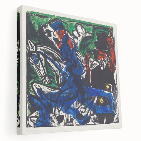 Abstract Expressionist Wall Art: Dynamic Color Burst