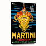 Large abstract wall art on acrylic glass depicting vibrant geometric shapes, ideal for dining room decor.