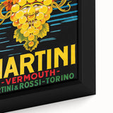 Extra large framed canvas depicting vibrant, colorful fruits on a black background.