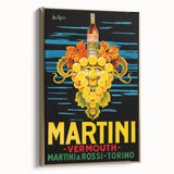 Framed canvas featuring a vintage landscape painting in muted gold and black tones, suitable for bedroom wall art.