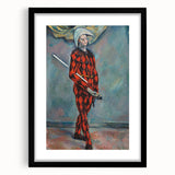 Impressionist Harlequin Wall Art - Paul Cézanne's Colorful Character Print
