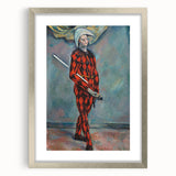 Impressionist Harlequin Wall Art - Paul Cézanne's Colorful Character Print