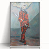 Impressionist Harlequin Wall Art - Paul Cézanne's Colorful Character Print