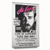 Joe Cocker Retro Wall Art Vintage Prints Black and White Poster