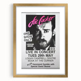 Joe Cocker Retro Wall Art Vintage Prints Black and White Poster