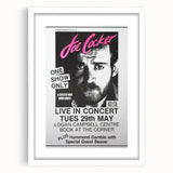Joe Cocker Retro Wall Art Vintage Prints Black and White Poster
