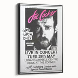 Joe Cocker Retro Wall Art Vintage Prints Black and White Poster