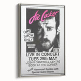 Joe Cocker Retro Wall Art Vintage Prints Black and White Poster