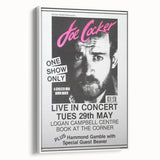 Joe Cocker Retro Wall Art Vintage Prints Black and White Poster