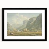 Peaceful Mountain Village Realism Art Print – Fine Art Realism