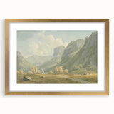 Peaceful Mountain Village Realism Art Print – Fine Art Realism