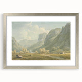 Peaceful Mountain Village Realism Art Print – Fine Art Realism