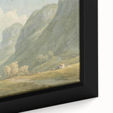 Peaceful Mountain Village Realism Art Print – Fine Art Realism