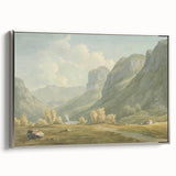 Peaceful Mountain Village Realism Art Print – Fine Art Realism