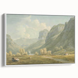 Peaceful Mountain Village Realism Art Print – Fine Art Realism