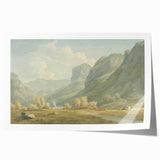 Peaceful Mountain Village Realism Art Print – Fine Art Realism