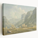 Peaceful Mountain Village Realism Art Print – Fine Art Realism