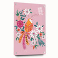 Floral Bird Wall Art - Girls Room & Nursery Nature Decor