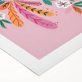 Floral Bird Wall Art - Girls Room & Nursery Nature Decor