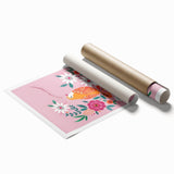 Floral Bird Wall Art - Girls Room & Nursery Nature Decor