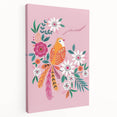 Floral Bird Wall Art - Girls Room & Nursery Nature Decor
