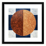 Geometric Circle Living Room Wall Art - Modern Canvas Print