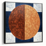 Geometric Circle Living Room Wall Art - Modern Canvas Print