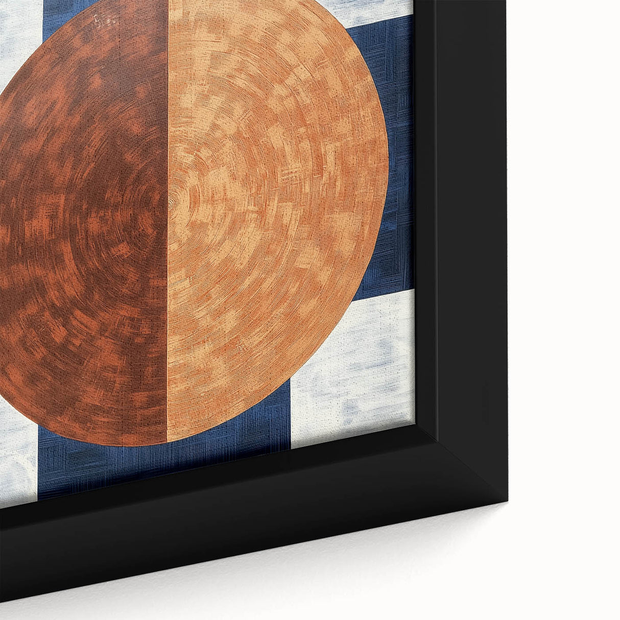 Geometric Circle Living Room Wall Art - Modern Canvas Print