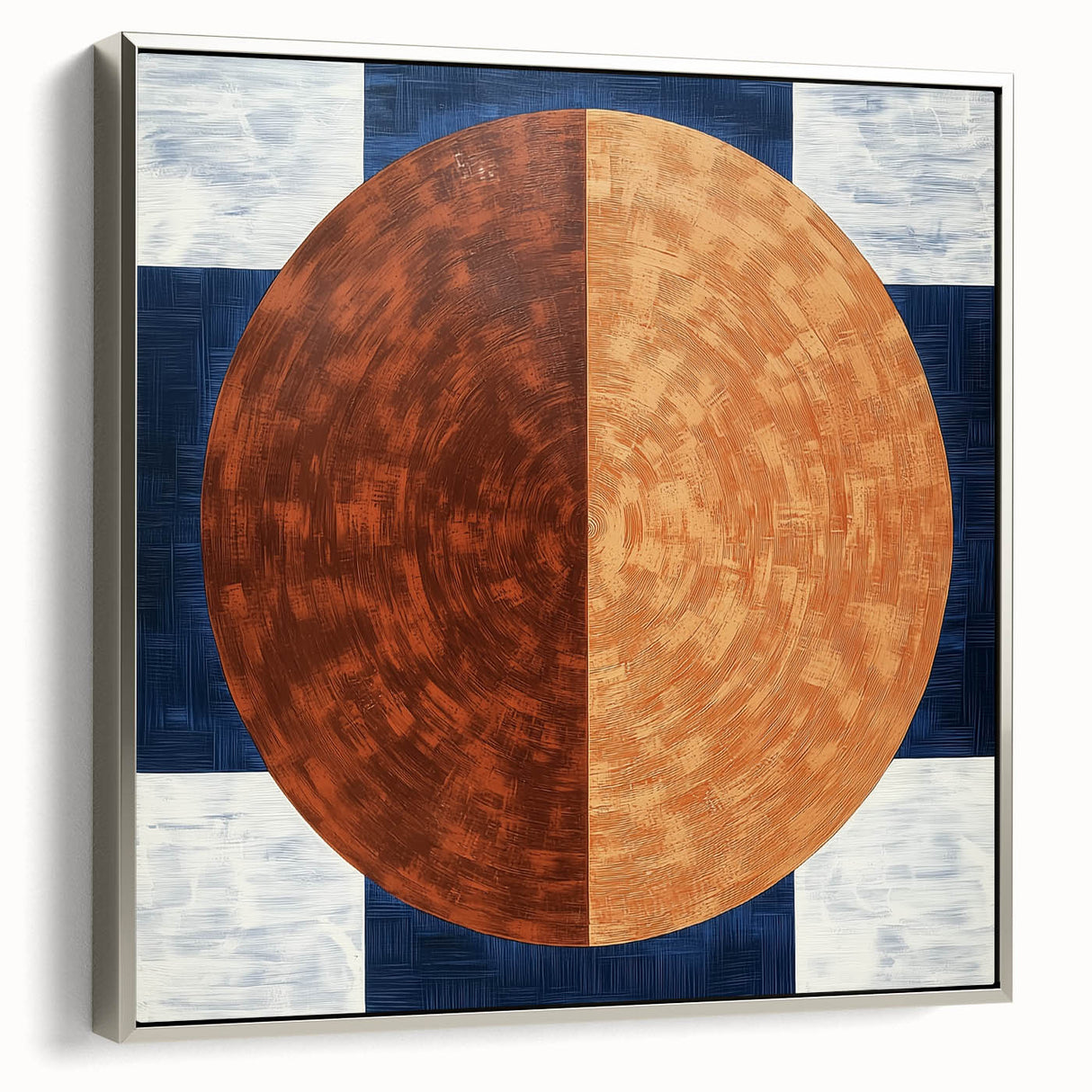 Geometric Circle Living Room Wall Art - Modern Canvas Print